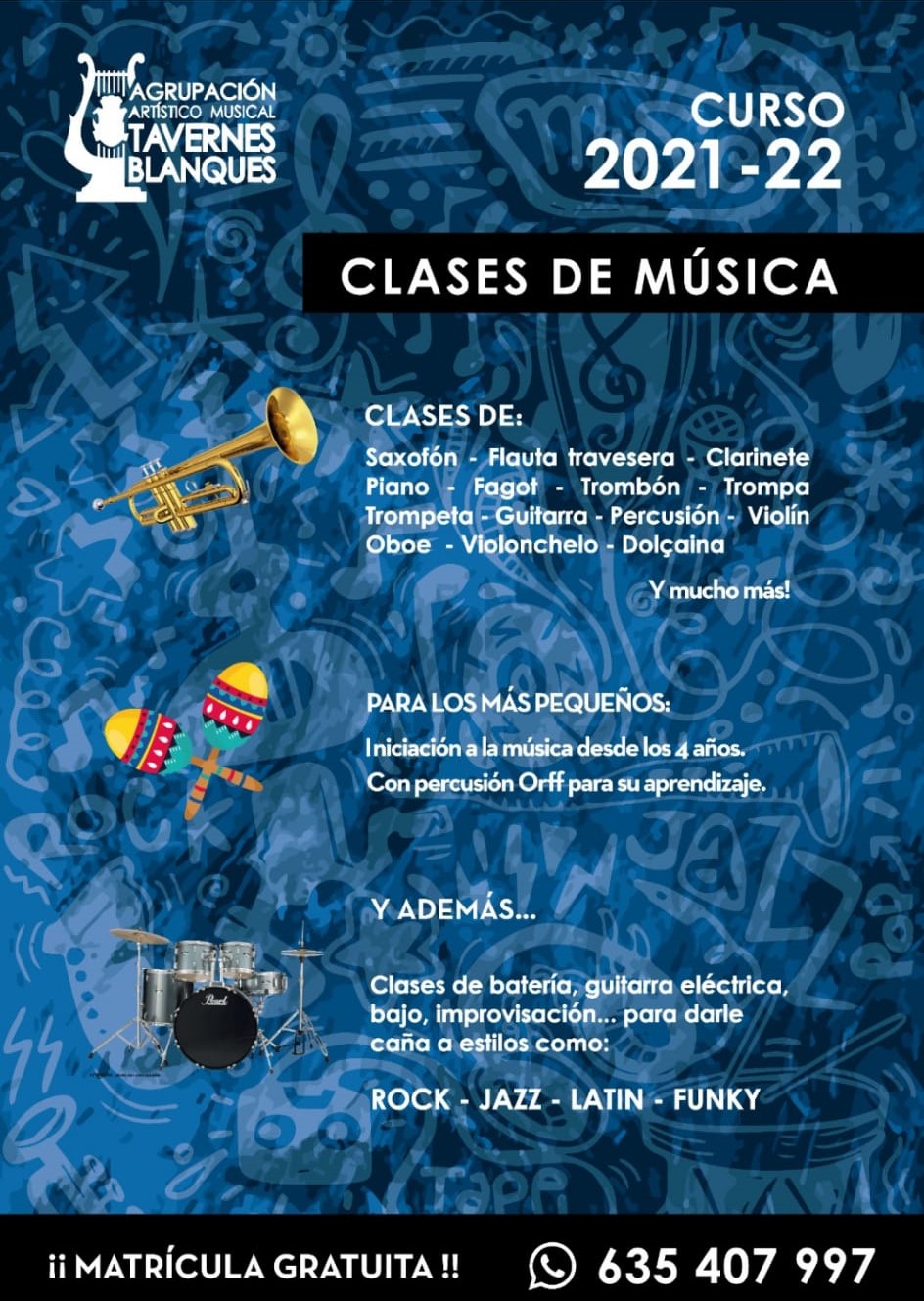Matrícula gratis Agrupación Artístico Musical de